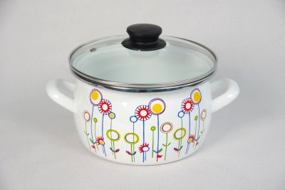 Кастрюля 5,0л (сфера) "Пузыри цветные" Сантэкс 1-2450112(Бл)(ПЦ)