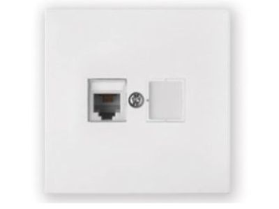 Розетка 1-ая компьютерная, скрытая белая, Carre, Bylectrica РК18-6611