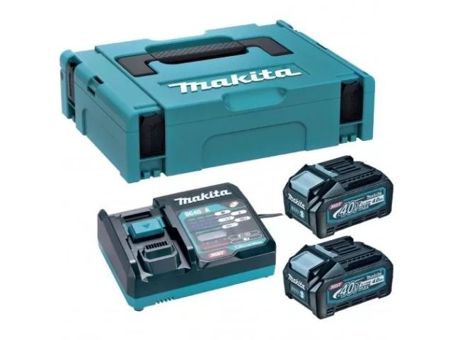 Комплект PSK MKP1G002 40V XGT аккумулятор BL4040 2 шт. + зарядное устройство DC40RA XGT в кейсе Makita 191J99-7