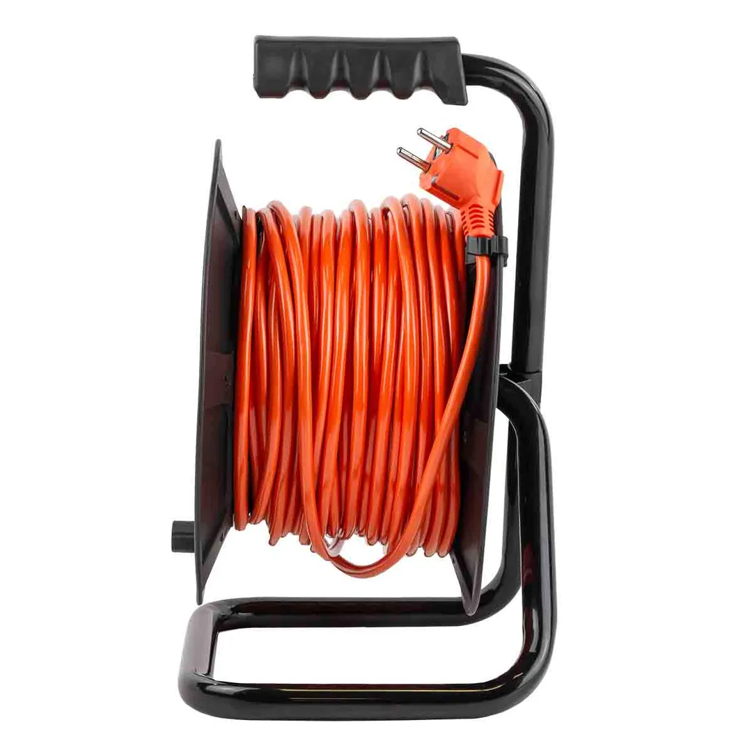 Удлинитель на катушке с розетками 30 м, 220В Forsage F-1004-30