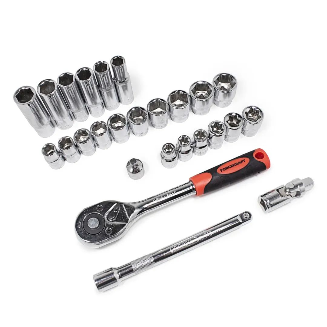 Набор инструментов 216 пр 1/4''&3/8''&1/2'' 6-гр ForceKraft FK-38841New
