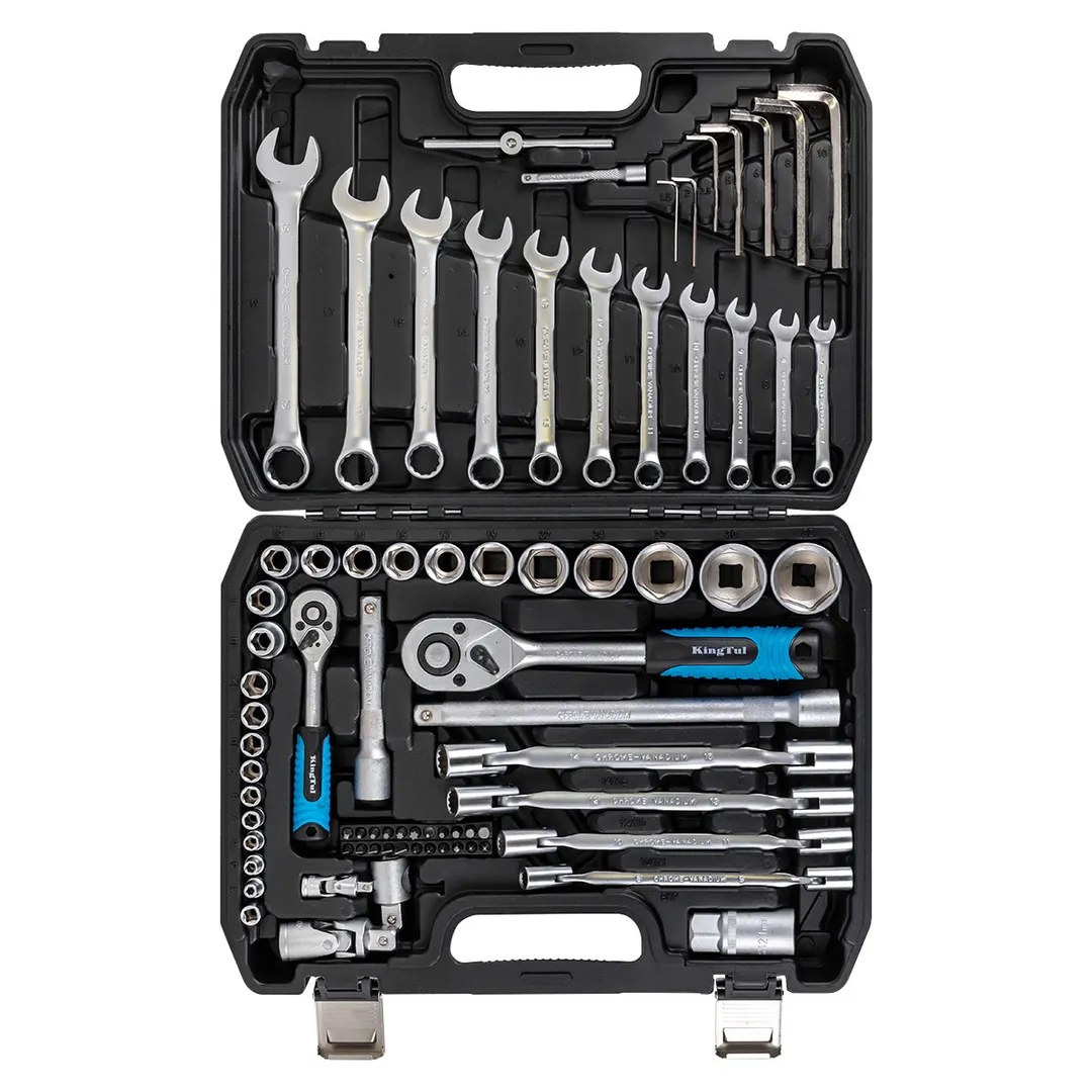 Набор инструментов 77 пр 1/4''&1/2'' KINGTUL KT-KT77