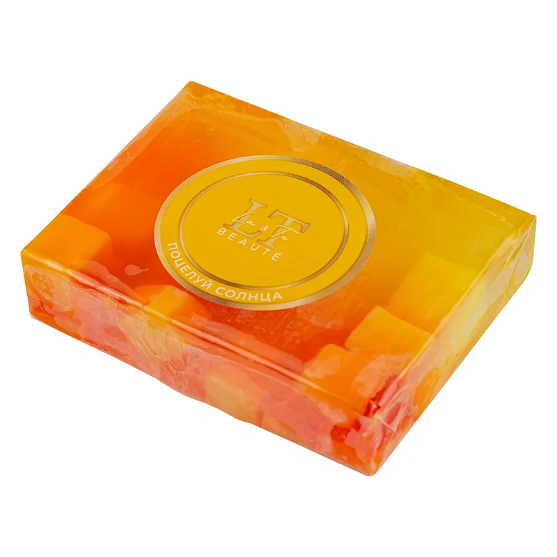 Мыло твердое ручной работы с добавлением эфирных масел ''Поцелуй солнца'' La and Te beaute LT-6235(+ уп)