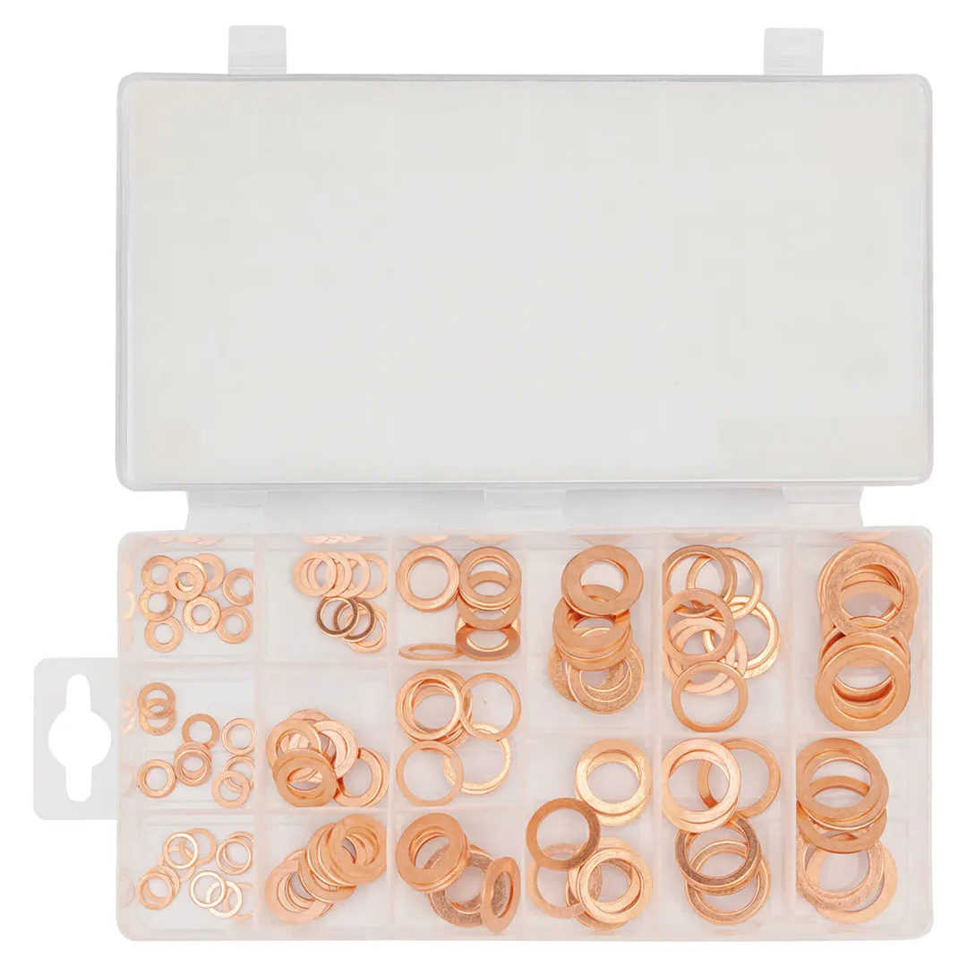 Набор медных шайб 5-17,5 мм 150 пр RockForce RF-06871