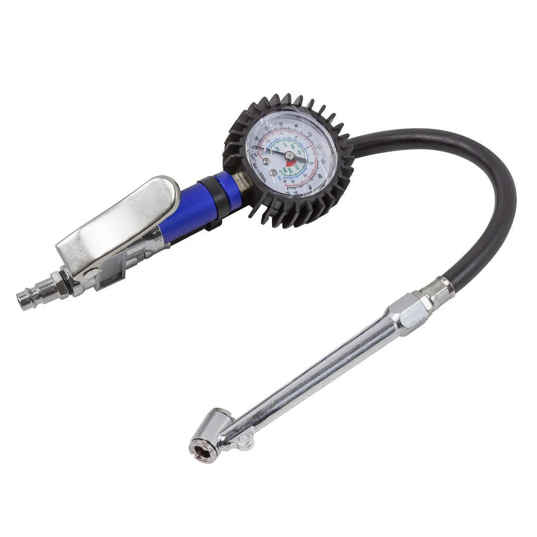 Пистолет для подкачки шин с манометром и наконечником для груз. колес 0-15bar Forsage F-STG-04