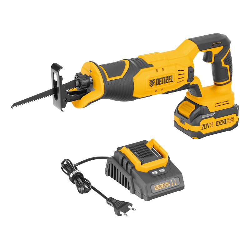 Пила сабельная аккумуляторная RS-180, Li-Ion, 20 В Denzel 28801