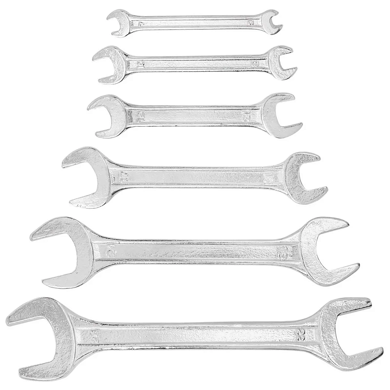 Набор ключей рожковых 6х7-22х24 мм 6 пр WMC TOOLS WMC-5067