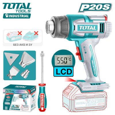 Фен строительный (термовоздуходувка) аккумуляторный TOTAL TBLI2003