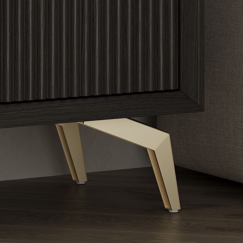 Опора мебельная мет. BONDA h150 черный матовый AKS 113002