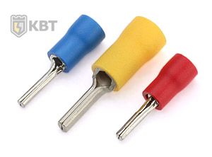 Наконечник кабельный штыревой круглый изолированный НШКИ КВТ