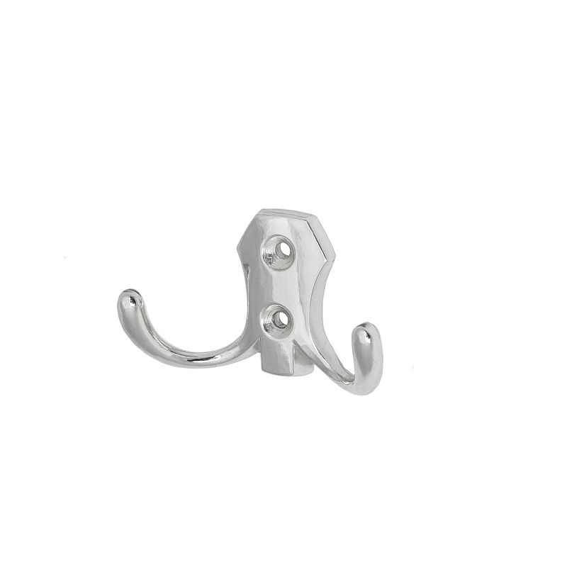 Крючок меб. двухрожковый мет. WP89 хром GRIDLI 54105