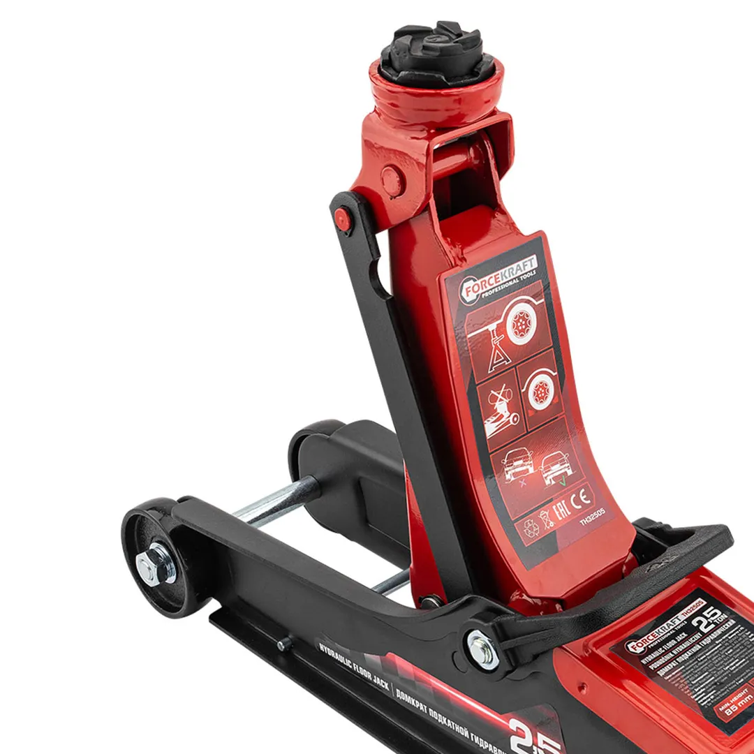 Домкрат подкатной гидравлический 2,5 т, 85-350 мм, низкопрофильный ForceKraft FK-TH32505