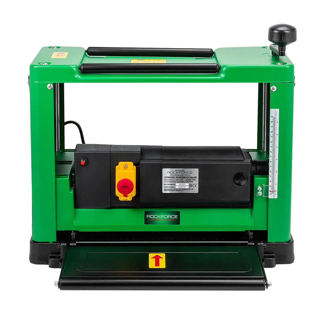 Станок рейсмусовый, 2000Вт, 8000 об/мин, ширина строгания 330 мм, глубина строгания 3 мм RockForce RF-M1B-LS-3301