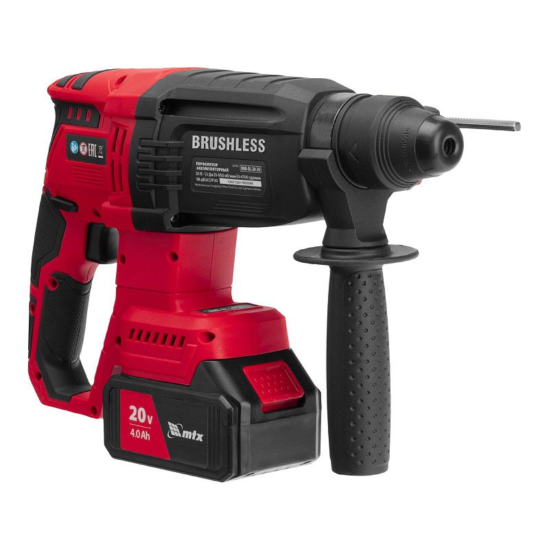 Перфоратор аккумуляторный бесщет. RHB-BL-20-26, 3 Дж, Li-Ion, 20 В MTX 26780
