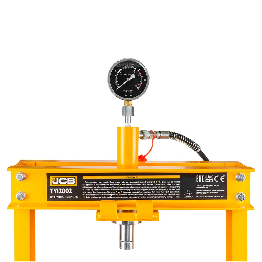 Пресс гидравлический с манометром напольный 12 т JCB JCB-TY12002