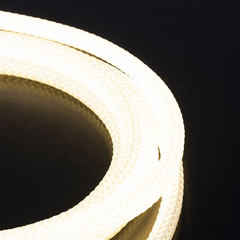 Светодиодная веревка 15W/m, 24V, 25мм, IP65, теплый белый, 3000K, - 5м, AKS 115363