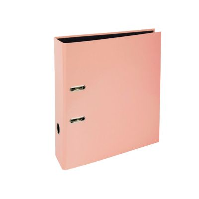 Папка-регистратор "Aquarel", А4, 80 мм, ламинированный картон, персиковый