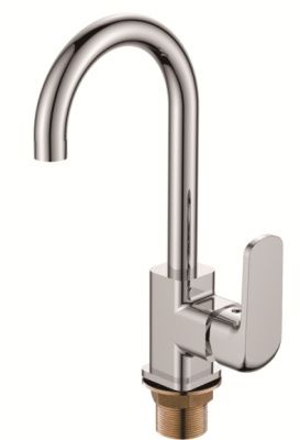 Смеситель для кухни, латунь, хром Ledeme L4044-2