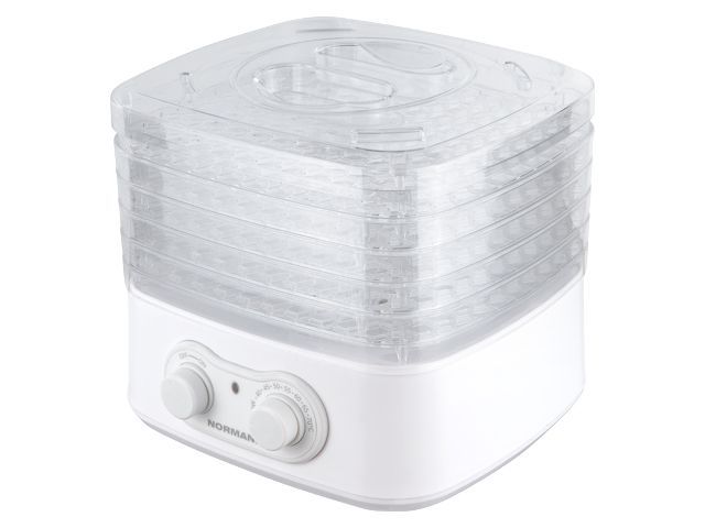 Сушилка для овощей и фруктов AFD-801, 250 Вт, 5 лотков, регулировка температуры NORMANN AFD-801
