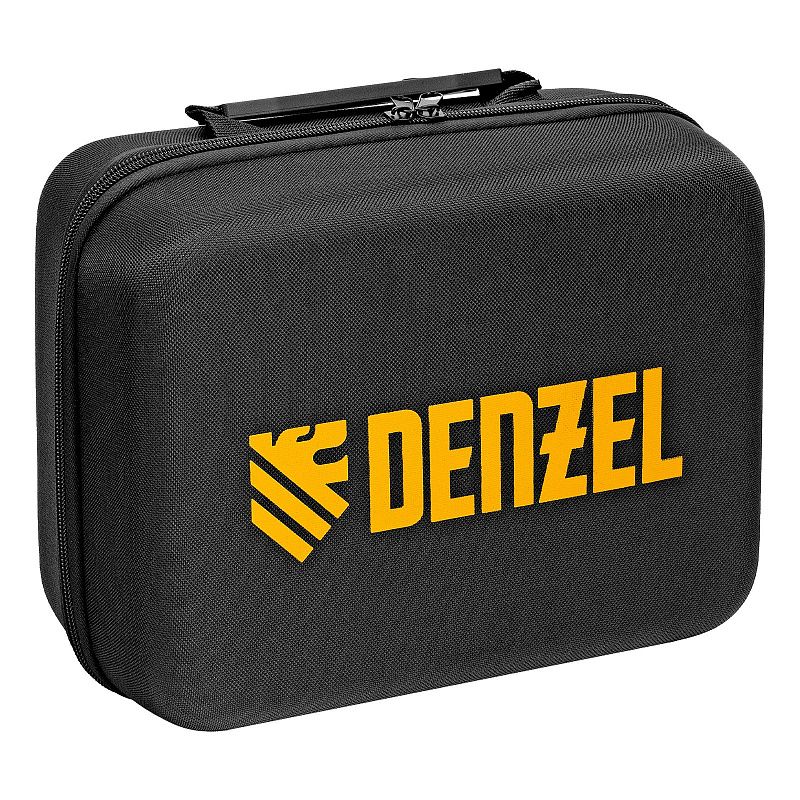 Лазерный уровень мультипризменный DLV-360-3C, 30 м, зеленый луч, Li-Ion 2,4 Aч, кейс Denzel 35080