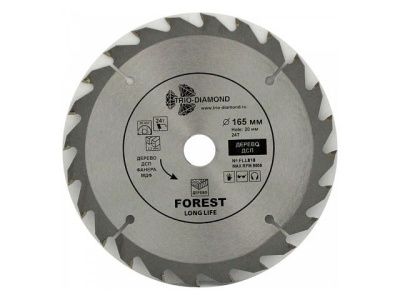 Диск пильный 165х20 мм 24 зуб. Trio-Diamond FLL818