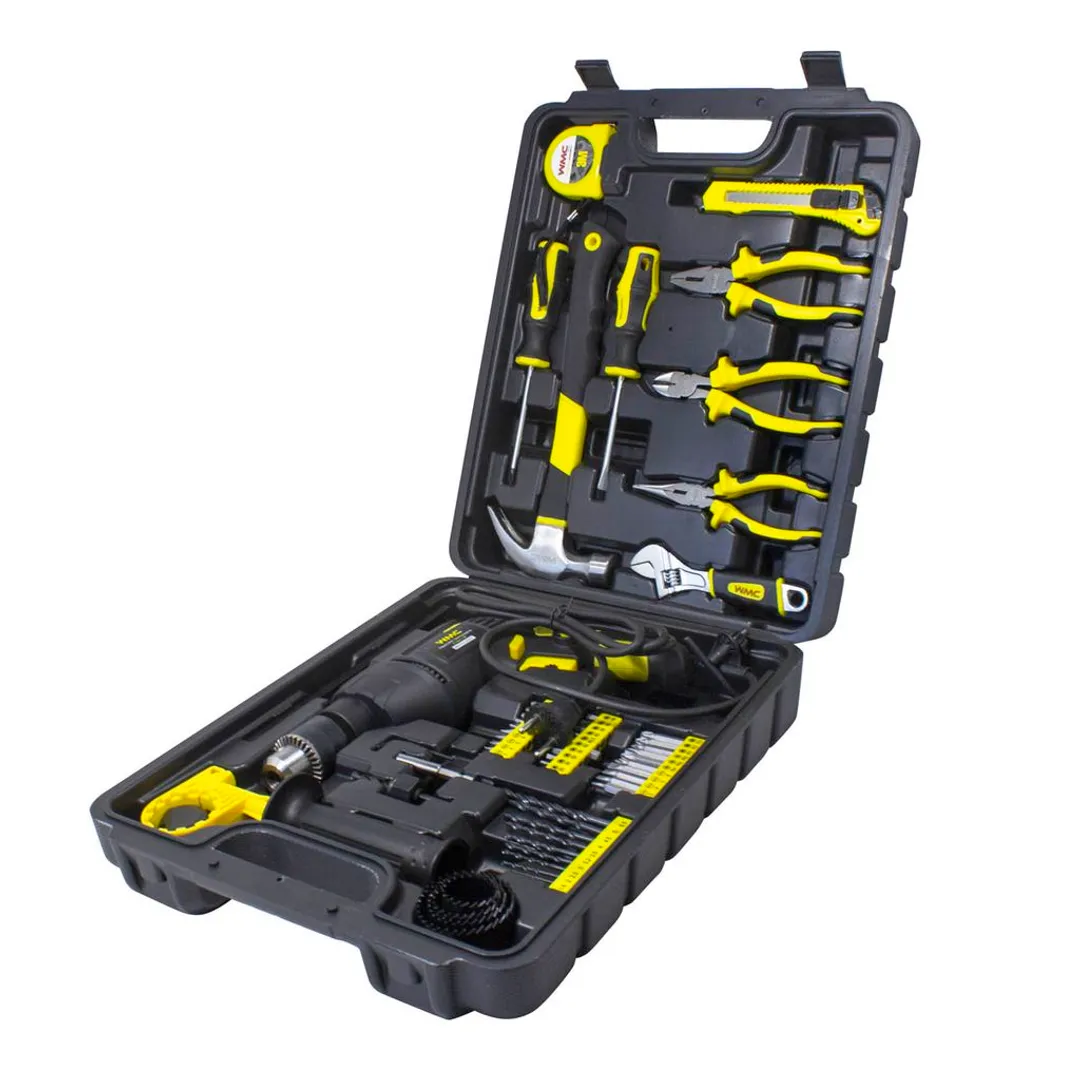 Дрель с набором инструментов 59 пр. 220V, 750W, 0-2900об/мин. WMC TOOLS WMC-1059