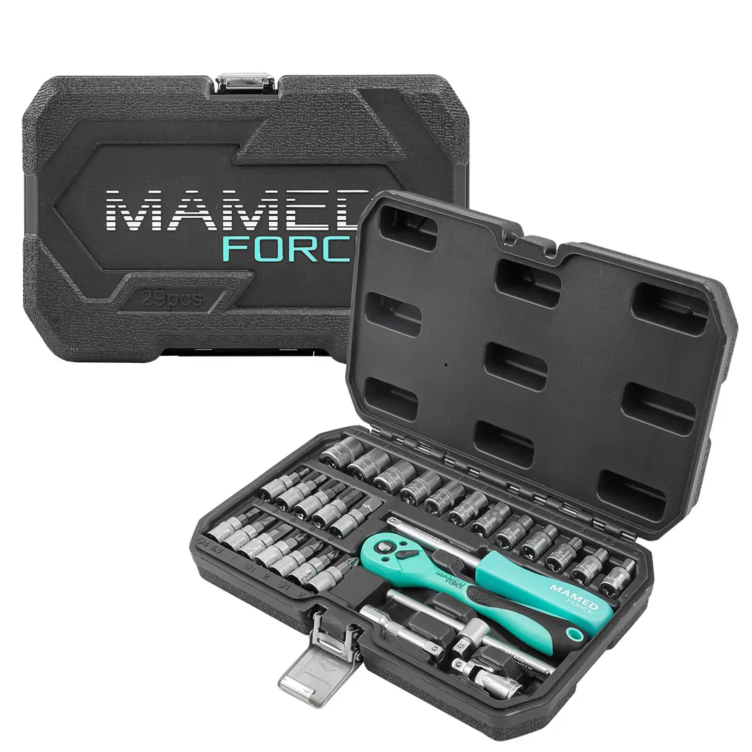 Набор инструментов PROFI 29 пр. 1/4" 6-гр 4-13 мм MAMEDFORCE MF-2291-5