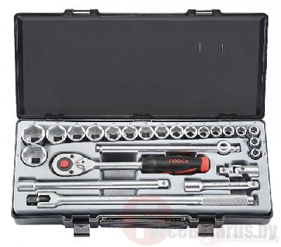 Набор инструментов 24 пр. 1/2'' 12-гр. Force 4243-9
