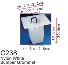 Клипса для крепления внутренней обшивки а/м Хонда пластиковая, 100 шт Forsage C0238(Honda)