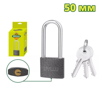 Замок навесной 50 мм с длинной дужкой DYLLU DTPD5550L