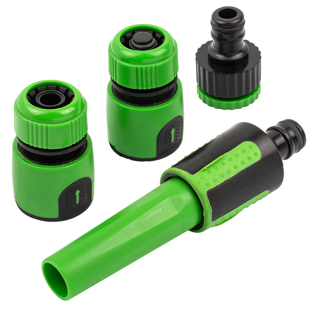 Пистолет-распылитель поливочный с регулировкой диаметра распыления в комплекте с быстроразъемами 4 пр. WMC TOOLS WMC-TG7206003