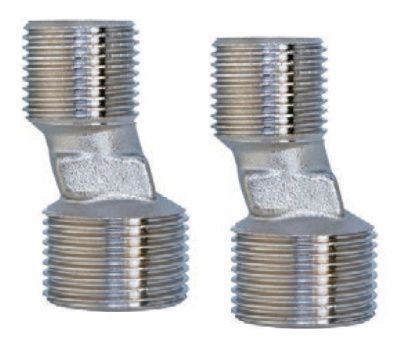 Эксцентрики для смесителя 1/2" Ш х 3/4" Ш (пара), латунь TIM SLM023N