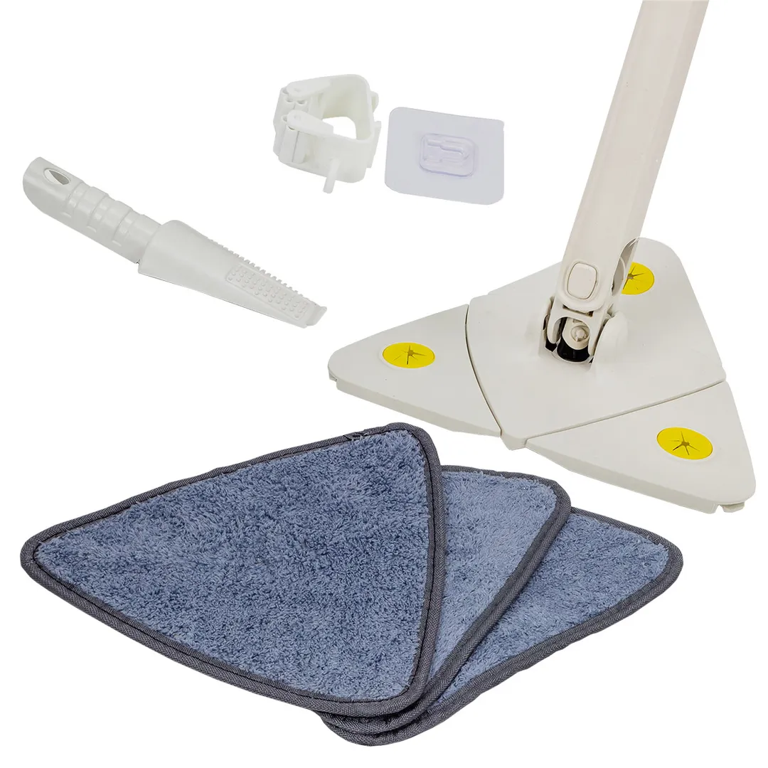 Швабра с отжимным механизмом WMC TOOLS WMC-TRI1(WHITE)