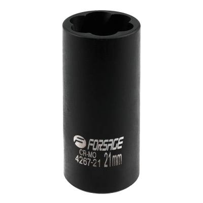 Головка-экстрактор ударная двухсторонняя 1/2'' 21 мм 6-гр Forsage F-4267-21