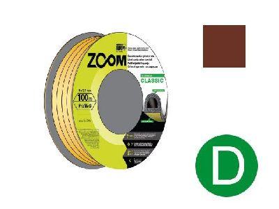 Уплотнитель D 100 м CLASSIC коричневый ZOOM 02-2-4-103