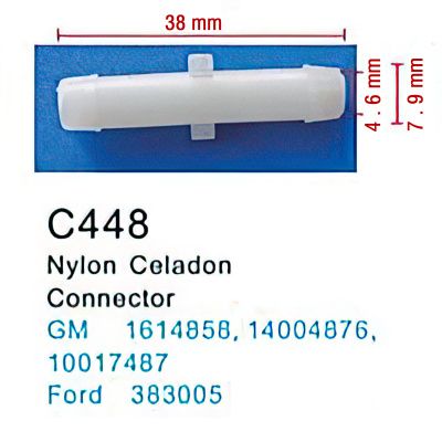 Клипса для крепления внутренней обшивки а/м GM пластиковая, 100 шт Forsage C0448(GM)