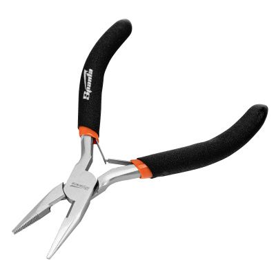 Длинногубцы прямые Mini 130 мм никелированные, авторазжим Sparta 17820