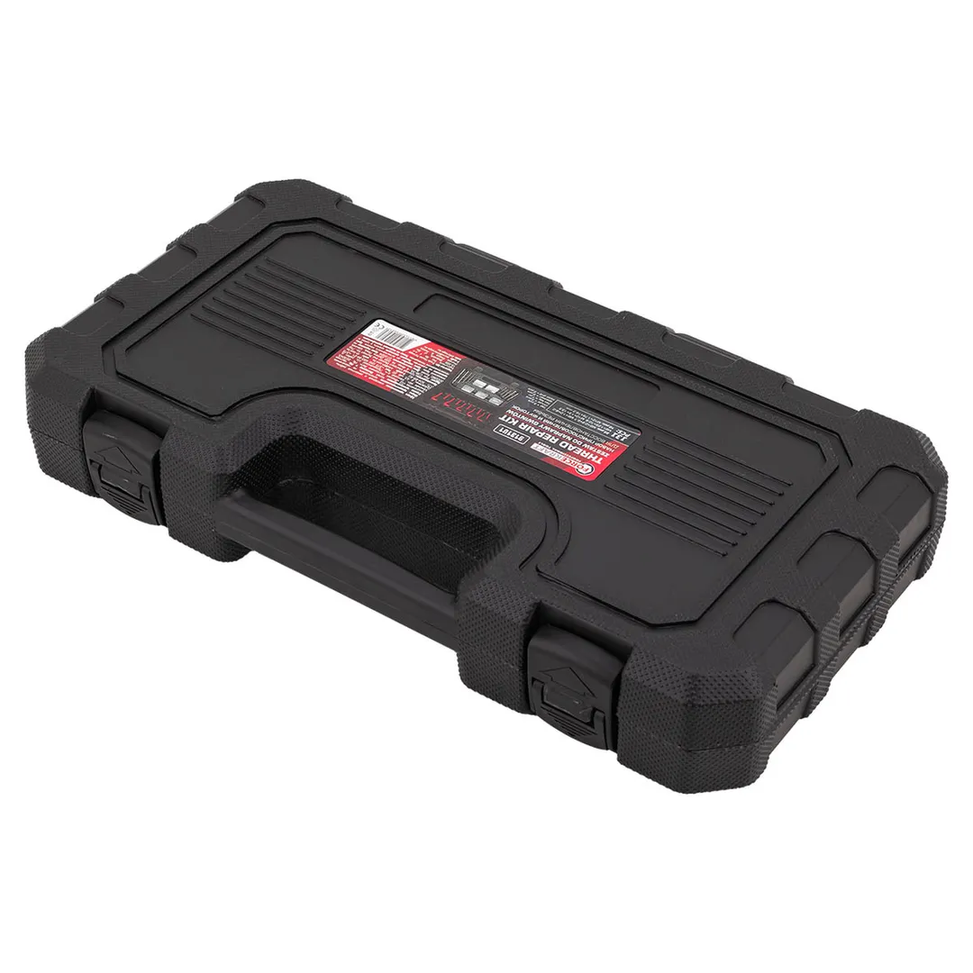 Набор приспособлений и футорок для восстановления резьбы М5х0,8 М6х1,0 М8х1,25 М10х1,5 М12х1,75 131 пр ForceKraft FK-9131U1