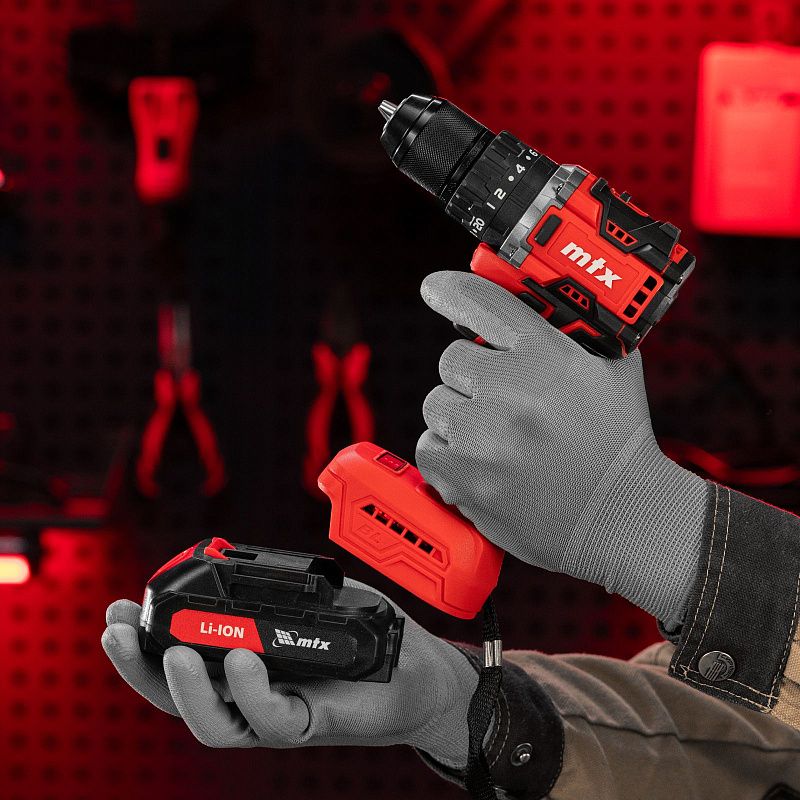 Дрель-шуруповерт аккумуляторная ударная бесщет. CIDS-BL-20, Li-Ion, 20 В MTX 26188