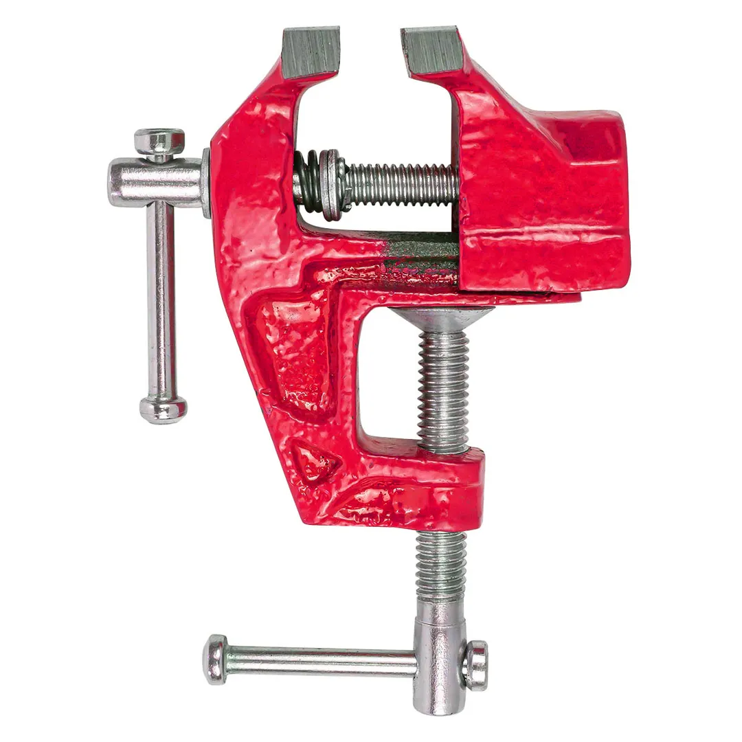 Тиски настольные мини ширина губ 70 мм, захват 35 мм, крепление ''струбцина'' Forsage F-32970