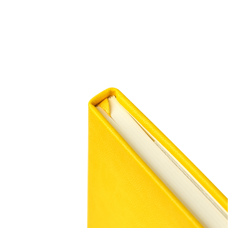 Блокнот "1818-16", А5, 96 листов, на резинке, желтый