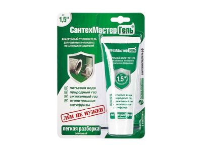 Гель "Сантехмастер" 60 гр., зеленый СантехМастер 61030