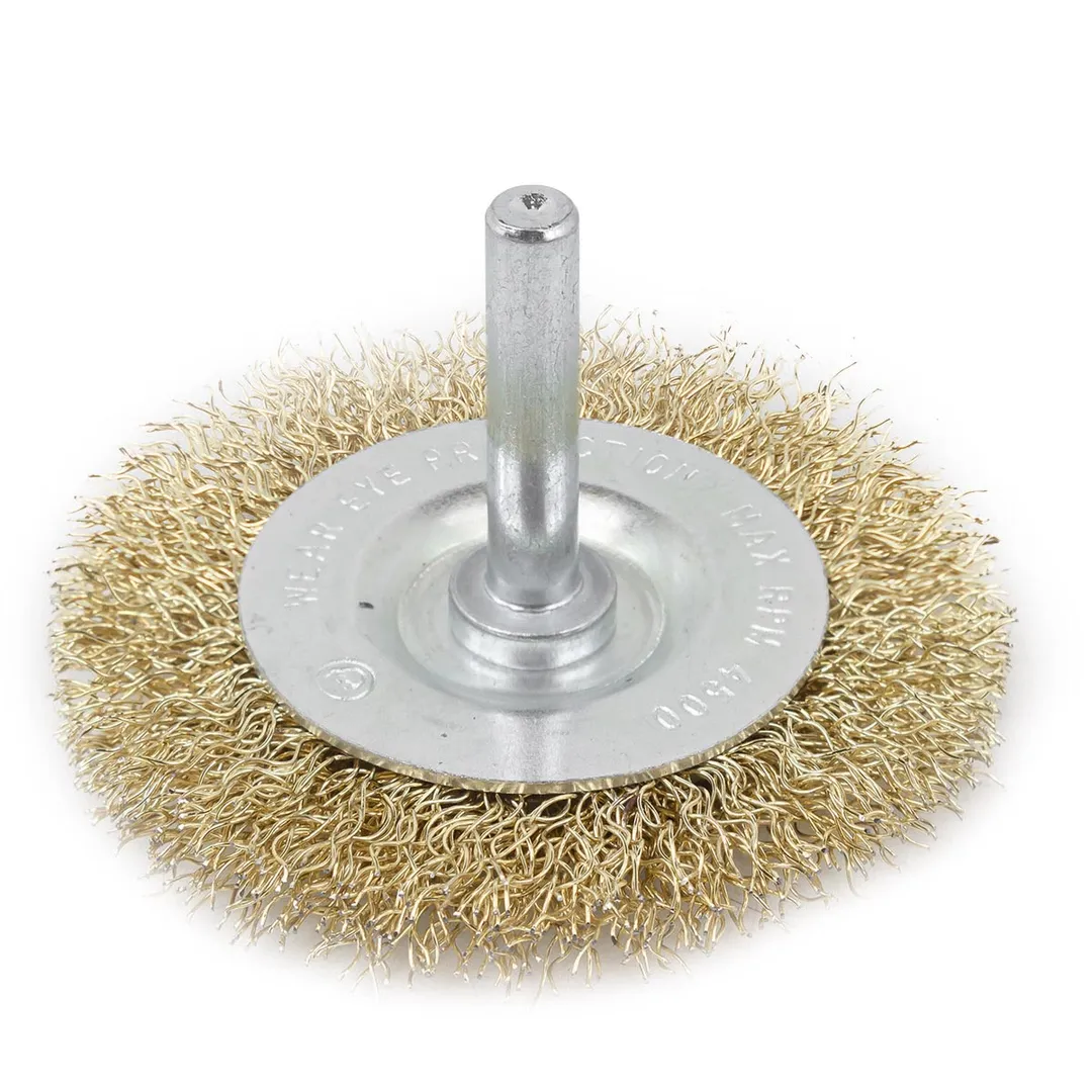 Кордщетка дисковая латунная для дрели 60 мм RockForce RF-BFR025