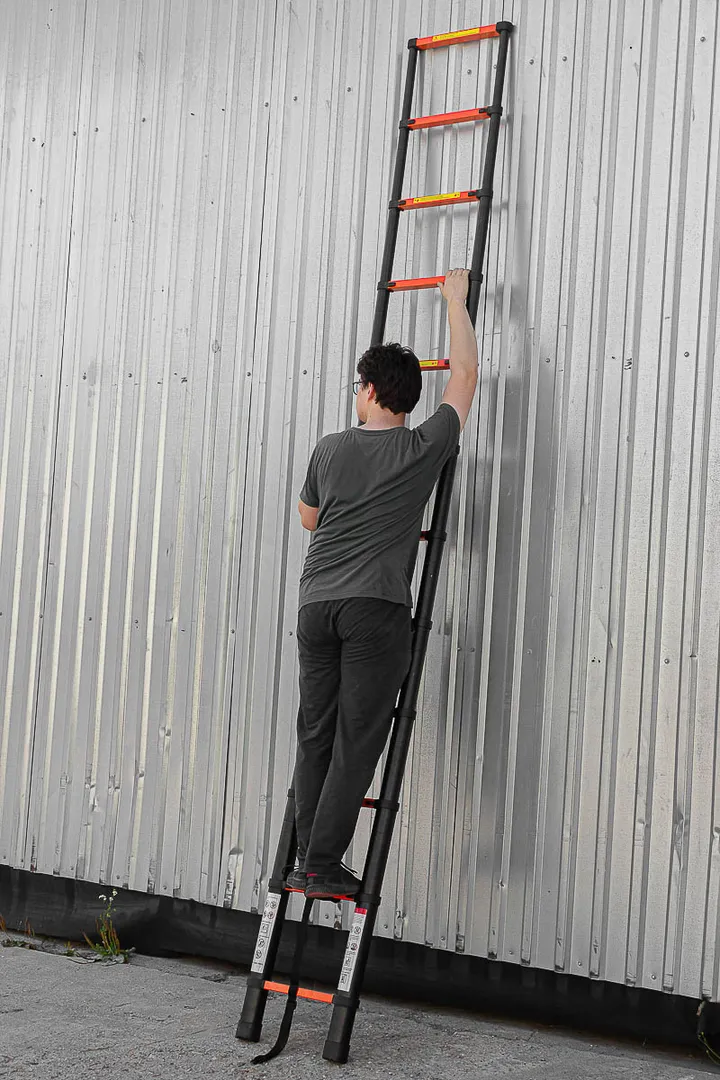 Лестница телескопическая алюм. бытовая 3.5м, 12 ступ. ISMA ISMA-UP350