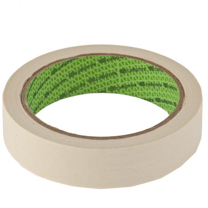 Лента малярная, Эконом, 25 мм, на бумажной основе Россия Сибртех 88883