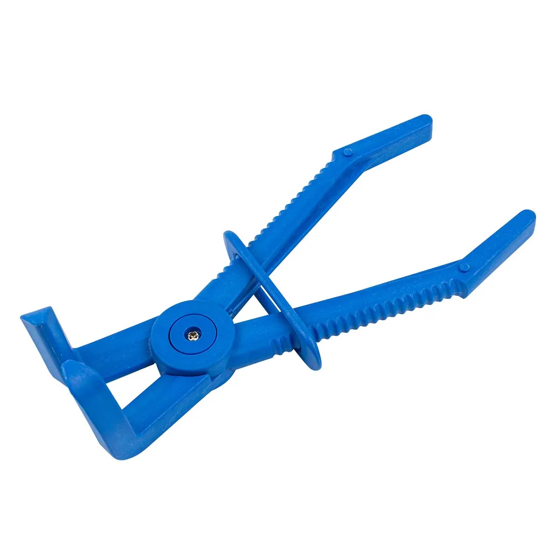 Зажим пластиковый для шлангов с фиксатором изогнутый 90°, L-220 мм Forsage F-903G18A