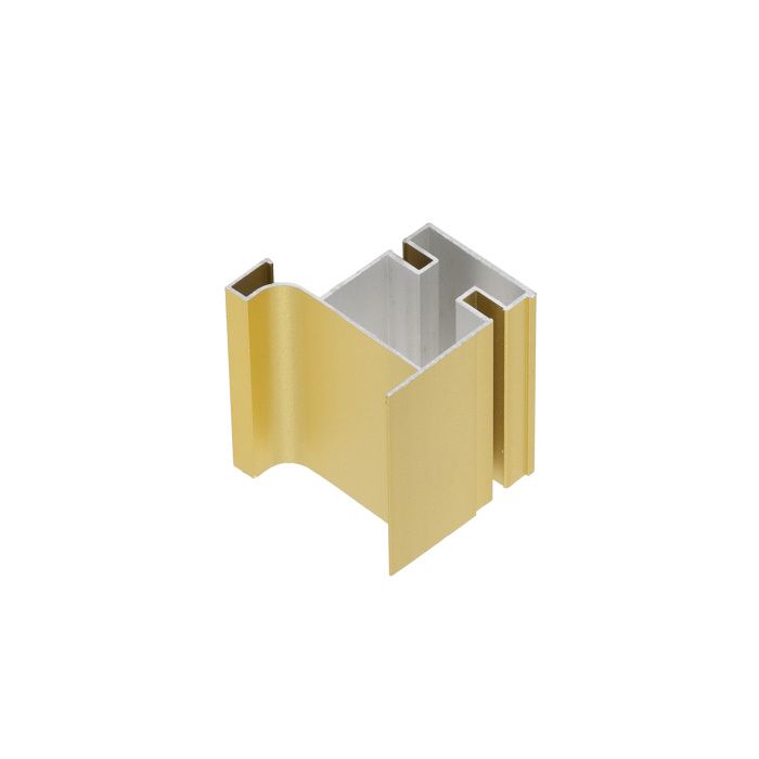 Профиль алюм. GOLA-16 вертикальный боковой 5,4 м матовое золото AKS 118405