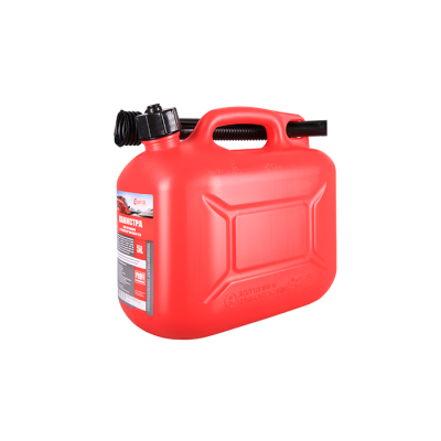 Канистра 5л Красная для топлива в комплекте с крышкой и лейкой PROFI 3ton 55297