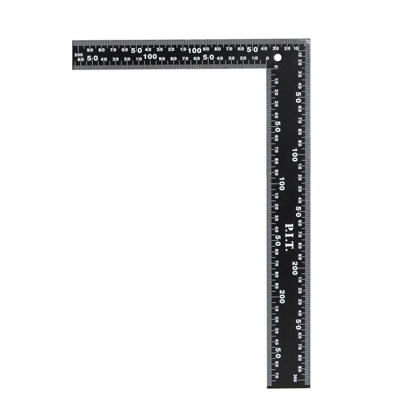 Угольник цельнометаллический ADVANCE HSQR01-0203 (20х30 см, 90°, двойная шкала в мм) PIT HSQR01-0203