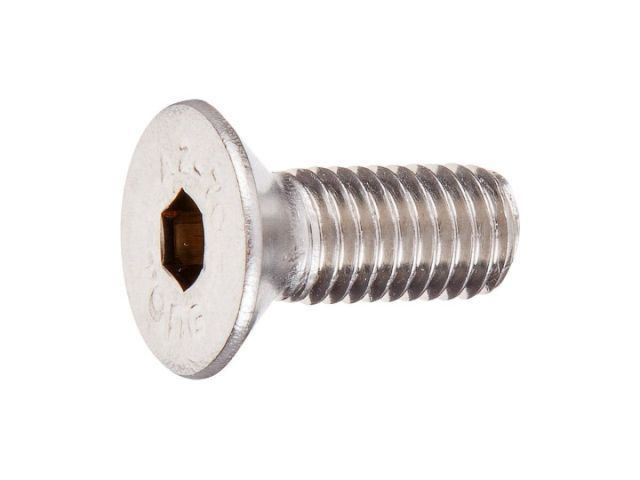 Винт 6х20 мм с потай головкой и внутр. шест. нерж.сталь, А2, DIN 7991, 100 шт в карт.уп. Starfix